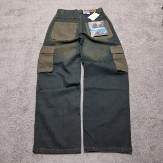 Jeans Baggy Uomo Patchwork Wide Leg Vintage Morris