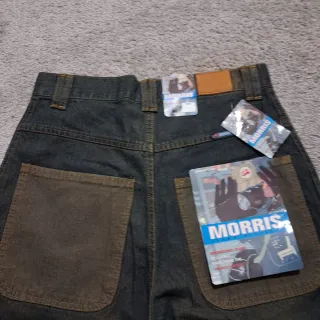 Jeans Baggy Uomo Patchwork Wide Leg Vintage Morris