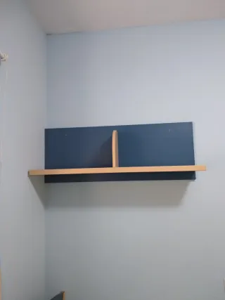 Estantería de pared madera y metal