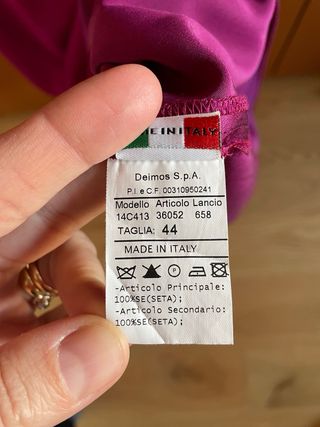 Abito da cerimonia viola con rouches