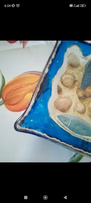 Svuota tasche decorativo conchiglie e pesci