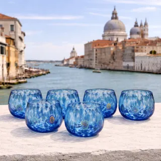 Bicchieri Murano serie Bacon h6cm