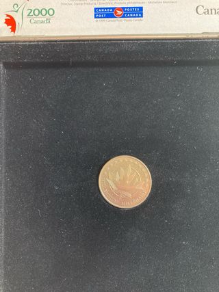 Caja Sellos y Moneda Canadá 1999-2000 Milenio