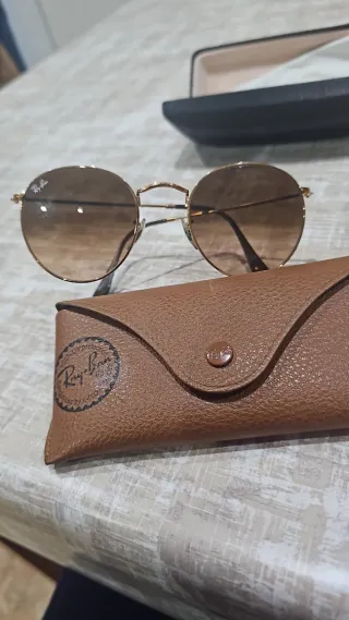 Gafas Ray-Ban RB3447 Redondas Marrón/Dorado