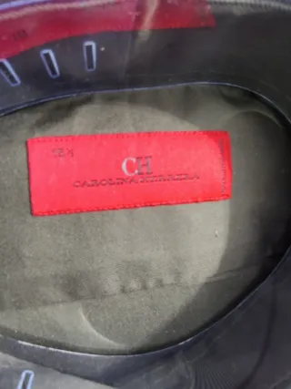 Camisa Carolina Herrera Hombre Verde Oscuro 15 1/2