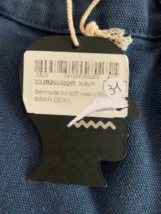 Bermuda Brain Dead Talla 31 US Carpenter Nuevo