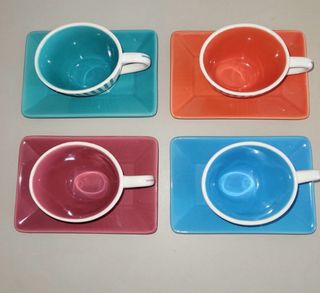 4 Tazas Espresso Cerámica
