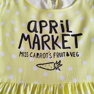 Vestido niña amarillo lunares H&M 9/10 años
