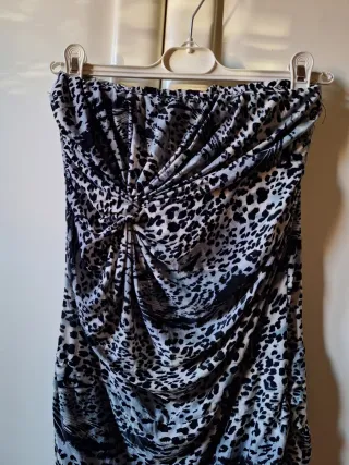 Mini abito fascia Y2K animalier