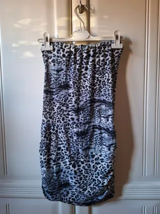 Mini abito fascia Y2K animalier