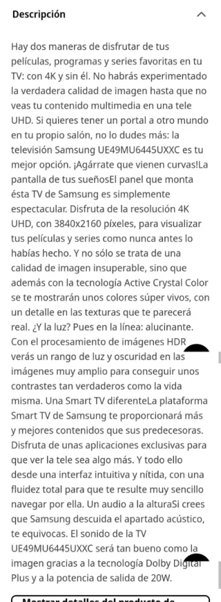 TV Samsung 50 Smart TV 4K UHD WiFi Slim