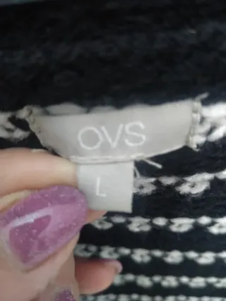 Cardigan OVS donna fantasia cuori taglia L