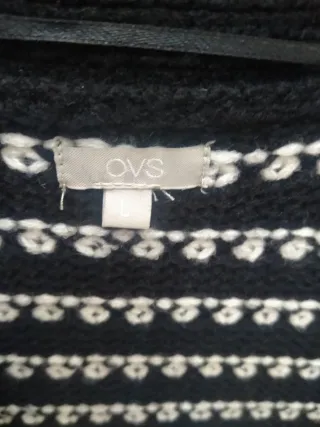 Cardigan OVS donna fantasia cuori taglia L