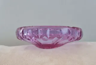 Artesanía Mid Century Tallado Rosa amatista