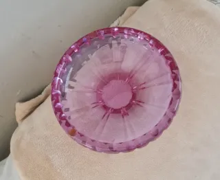 Artesanía Mid Century Tallado Rosa amatista