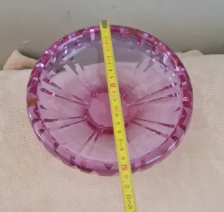 Artesanía Mid Century Tallado Rosa amatista