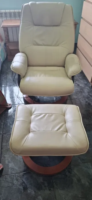 Sillón masaje reclinable piel sintética