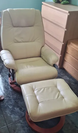 Sillón masaje reclinable piel sintética