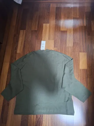 Camiseta Mango Verde Talla M Nueva