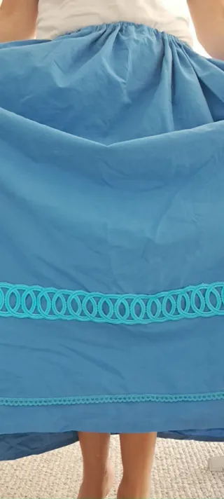 Falda 87cm casera,  serrana, huertana, espigadora