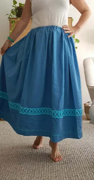 Falda 87cm casera,  serrana, huertana, espigadora