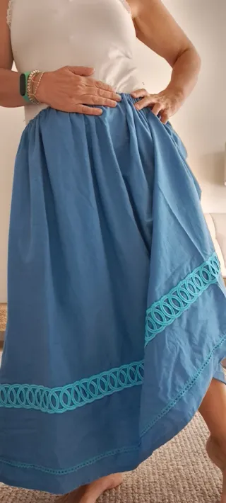 Falda 87cm casera,  serrana, huertana, espigadora