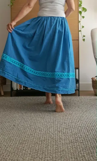 Falda 87cm casera,  serrana, huertana, espigadora