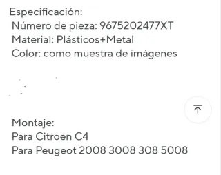 Sensor aparcamiento Peugeot 5008 Citroën