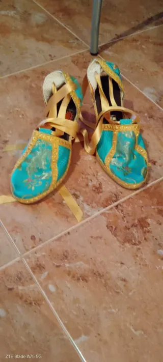 Vestido Fallera Turquesa