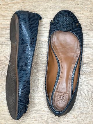 Bailarinas Tory Burch Mini Mille Azul