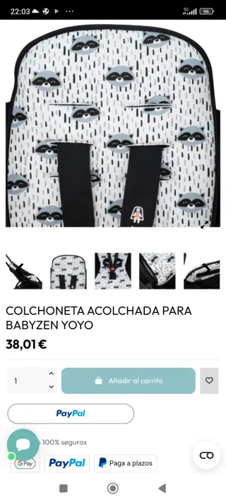 Materassino imbottito Babyzen Yoyo