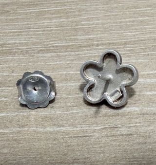 Conjunto Tous Plata Flor Pendientes y Colgante