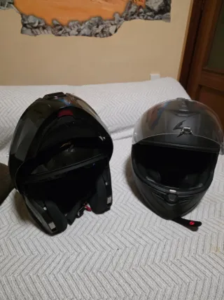 2 Cascos de Moto,uno integral y el otro modular