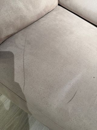 Sofá 2 plazas beige extraíble