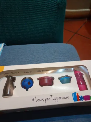 Set 5 portachiavi Tupperware nuovi
