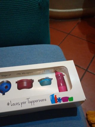 Set 5 portachiavi Tupperware nuovi