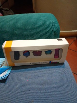 Set 5 portachiavi Tupperware nuovi
