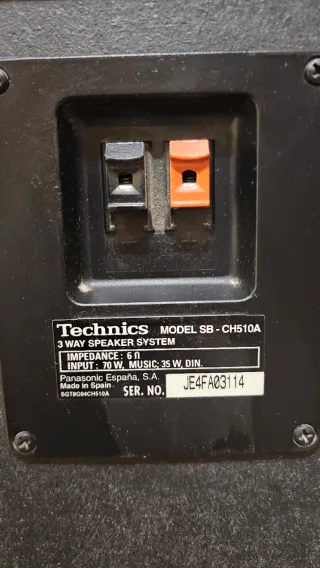 Altavoces Technics SB-CH510A Negros