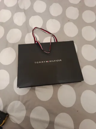 Shopper Tommy Hilfiger Nero blu Con manici in nast