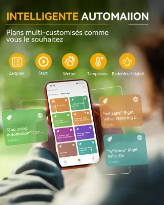 RainPoint Programador Riego WiFi 2 Salidas
