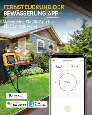 RainPoint Programador Riego WiFi 2 Salidas