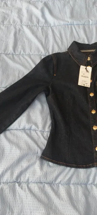 Camiseta Vaquera Zara Talla S