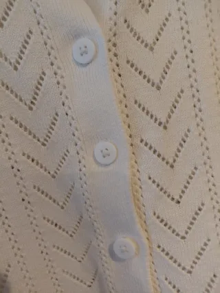 Gap cárdigan niña calado blanco