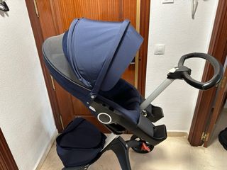 Carro Bebé Stokke Xplory Completo Azul Marino