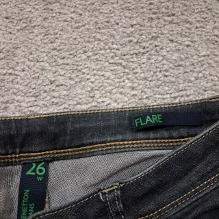 Vaqueros donna Flare Benetton low waist