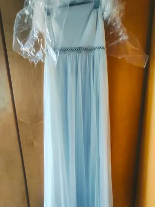 Vestido de novia sencillo blanco roto tallaL