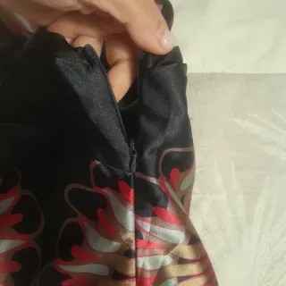 Vestido sin mangas estampado.