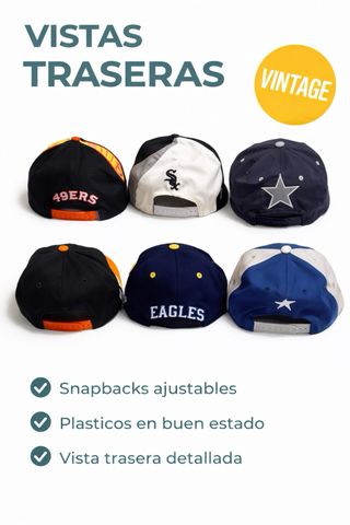 Lotto 6 Gorras Vintage