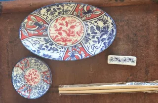 Set Sushi Kasanova Ceramica e Bambù Nuovo