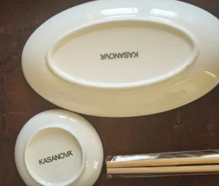 Set Sushi Kasanova Ceramica e Bambù Nuovo